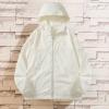 xoxingysm Mens Packable Cycling Jacket Big Tall Zip Up Lightweight Visibility Jackets Sun Protection Thin Outdoor Hiking Coat 2025 Spring Summer Stylish Running Biking Shirts White view 2