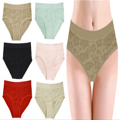 Begima 12 Pack Women's Microfiber Panties Floral Design 6 Colors (2 Panties per Color), Comfort and Softness, One Size, Multicolored, Talla nica