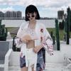 Summer & Autumn Japanese Artistic Shirt, Sun Protection Clothing, Air-Conditioned Clothing, Loose Outdoor Hiking Thin Coat for Students, BathrobeYukata A10 Multicolour view 2