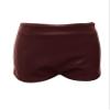 Fallorchid Women's Faux Leather Shorts Sexy Skinny Mini Shorts Hot Pants Wine Red view 3