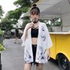 Summer & Autumn Japanese Artistic Shirt, Sun Protection Clothing, Air-Conditioned Clothing, Loose Outdoor Hiking Thin Coat for Students, BathrobeYukata A12 Multicolour view 4