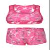 Sipumia Men's Sexy Gay Lace Vest Paired with Shorts Tight Fitting High Stretch Sleeveless Top Set-CMF281 Fuchsia M view 1
