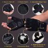 CZMYCBG Weight Lifting Gloves with Cushion Pads for Men Women, 1 Pair of Workout Gloves with Non-Slip Neoprene Padding(Large) view 2