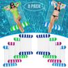 8 Pack Pool Floats Adult Size,Multi-Purpose 4-in-1 Inflatable Hammock Toys (Saddle,Lounge Chair,Hammock,Drifter) Floats for Swimming Pool,for Vacation Fun and Rest view 1