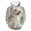 Terrier Dog Angel Adult Hoodies Pullover Hooded Sweatshirts Long Sleeve Sweater Tops with Pocket 4XL view 1