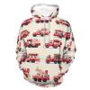 Fire Truck Print Adult Hoodies Pullover Hooded Sweatshirts Long Sleeve Sweater Tops with Pocket M view 1
