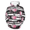 Make Up Theme Pattern with Perfume Adult Hoodies Pullover Hooded Sweatshirts Long Sleeve Sweater Tops with Pocket 3XL view 1