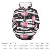 Make Up Theme Pattern with Perfume Adult Hoodies Pullover Hooded Sweatshirts Long Sleeve Sweater Tops with Pocket 3XL view 2