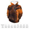 German Shepherd Print Adult Hoodies Pullover Hooded Sweatshirts Long Sleeve Sweater Tops with Pocket 4XL view 2