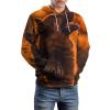 German Shepherd Print Adult Hoodies Pullover Hooded Sweatshirts Long Sleeve Sweater Tops with Pocket 4XL view 4