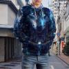 Wolf Dream Catcher Adult Hoodies Pullover Hooded Sweatshirts Long Sleeve Sweater Tops with Pocket 2XL view 3
