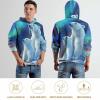 Polar Bear Animal Adult Hoodies Pullover Hooded Sweatshirts Long Sleeve Sweater Tops with Pocket M view 4