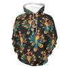 Dancing Baller with Peacock Feathers Adult Hoodies Pullover Hooded Sweatshirts Long Sleeve Sweater Tops with Pocket 2XL view 1