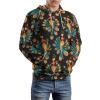 Dancing Baller with Peacock Feathers Adult Hoodies Pullover Hooded Sweatshirts Long Sleeve Sweater Tops with Pocket 2XL view 4