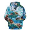 Turtle Adult Hoodies Pullover Hooded Sweatshirts Long Sleeve Sweater Tops with Pocket 4XL view 3