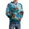 Turtle Adult Hoodies Pullover Hooded Sweatshirts Long Sleeve Sweater Tops with Pocket 4XL view 4