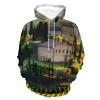 Tuscany Vineyard Adult Hoodies Pullover Hooded Sweatshirts Long Sleeve Sweater Tops with Pocket 3XL view 1