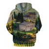 Tuscany Vineyard Adult Hoodies Pullover Hooded Sweatshirts Long Sleeve Sweater Tops with Pocket 3XL view 3