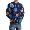 Spaceship Astronaut Adult Hoodies Pullover Hooded Sweatshirts Long Sleeve Sweater Tops with Pocket XL view 4