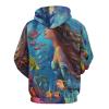 Lady Mermaid Dolphin Whale Ocean Adult Hoodies Pullover Hooded Sweatshirts Long Sleeve Sweater Tops with Pocket XL view 3