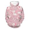 Elephant Butterfly Adult Hoodies Pullover Hooded Sweatshirts Long Sleeve Sweater Tops with Pocket 5XL view 1