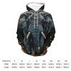 Elephant Sunflower Adult Hoodies Pullover Hooded Sweatshirts Long Sleeve Sweater Tops with Pocket M view 2