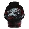 Wild Alligator Pattern Adult Hoodies Pullover Hooded Sweatshirts Long Sleeve Sweater Tops with Pocket 3XL view 3