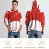 Vintage Canada Flag Adult Hoodies Pullover Hooded Sweatshirts Long Sleeve Sweater Tops with Pocket 3XL view 4
