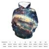 Galaxy Planet Adult Hoodies Pullover Hooded Sweatshirts Long Sleeve Sweater Tops with Pocket 3XL view 2