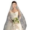 WEISUYUUS Flower Wedding Veil with Hair Comb Engagement Event Bride Veil Wedding Dress Headpiece Elegant Beach Wedding Accessory view 4