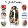 Pyjwyfmy Funny For Kangaroo Zoo Print Cashmere Like Scarf With Fringed Edges,Soft Large Cashmere Like Shawl Wrap For Women And Men view 4