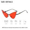 Big Frame Unique Sunglasses Metal Frame Irregular Frame Unique Shape Sunglasses Cat Eye Sunglasses (F) view 2