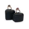 EUUDROBY Jewelry Storage Case Black Ring Display Stand 2 Piece Ring Display Organizer Ring Bearer Display Jewelry Ring Holder view 2