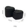 EUUDROBY Jewelry Storage Case Black Ring Display Stand 2 Piece Ring Display Organizer Ring Bearer Display Jewelry Ring Holder view 4