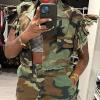 Dawery Women Jacket Turn-down Collar Butterfly Sleeve Single Breasted Camouflage Print Short Coat Spring (Camouflage,Small) view 3