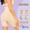 WUADY High Waist Shapewear Shorts, Tummy Control Body Shaper, Seamless Thigh Slimmer, Nude (BEIGE, M/L) view 3