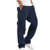 Mens Cargo Pants Relaxed Fit Casual Outdoor Athletic Cotton Joggers Lightweight Camping Hiking Pants with Pockets Cargo Pants for Men Baggy Mens Joggers with Pockets Pantalones De Hombre view 1