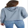 Life is Good - Womens Good Vibes Hand Drawn Boxy Crusher T-Shirt, Color Stone Blue, Size: Medium view 2