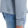 Life is Good - Womens Good Vibes Hand Drawn Boxy Crusher T-Shirt, Color Stone Blue, Size: Medium view 4