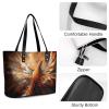 Abstract Phoenix Leather Lady's Handbag Crossbody Purse for Women Ladies Soft Shoulder Bag Medium Roomy Handbag Fashion Tote Top Handle Satchel view 4