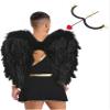 Kaerm Mens Festival Party Valentine Cupid Dress up Costume One Piece Romper with Accessories Outfit Black Small view 2