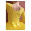 Ballet Leotards for Girls Tulle Bowknot Skate Ballerina Outfit for Girls Ballerina Costume for Dance(Gray,120) view 3
