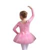 Ballet Leotards for Girls Tulle Bowknot Skate Ballerina Outfit for Girls Ballerina Costume for Dance(Beige,120) view 1