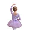 Ballet Leotards for Girls Tulle Bowknot Skate Ballerina Outfit for Girls Ballerina Costume for Dance(Black,120) view 1