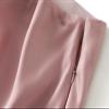 Womens Satin Silk Midi Skirt Fishtail Mermaid High Waist Long Skirts (US, Alpha, Medium, Regular, Regular, Pink) view 2