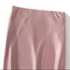 Womens Satin Silk Midi Skirt Fishtail Mermaid High Waist Long Skirts (US, Alpha, Medium, Regular, Regular, Pink) view 4