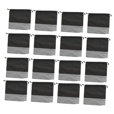 CALLARON 24pcs Generic Drawstring Shoe Bag Non-woven for Travel Shoe Storage and Organizer Lightweight and Easy to Carry