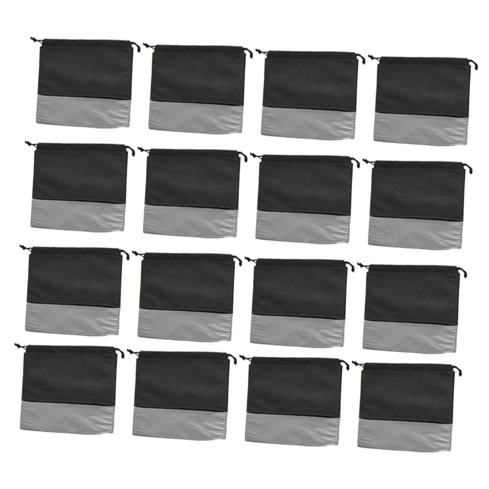 CALLARON 24pcs Generic Drawstring Shoe Bag Non-woven for Travel Shoe Storage and Organizer Lightweight and Easy to Carry