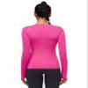 Women's Athletic Compression Shirts Summer Long Sleeve Sun Shirt Mesh Workout Base Layer Thumb Holes Yoga T Shirt Sports Tops view 3