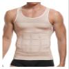 HDNSAUD Mens Slimming Body Shaper Vest Shirt Gym Workout Tummy Compression Tank Top Shapewear(Beige,XL) view 1